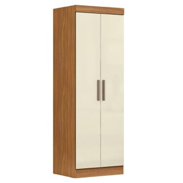 Imagem de Modulo De Guarda Roupas Para Quarto Madrid 2 Portas Maxel Madeirado/off White