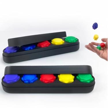 Imagem de Aufbark Gonggi Korean Game, Solid Weighted Korean Dice Game, Korean Traditional Play Game (2SET/Long Boxed)