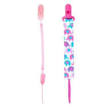 Imagem de Kit Prendedor Mola E Prendedor Estampado Pietra Baby Menimo Menina Inf