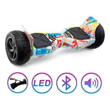 Imagem de Hoverboard Skate Elétrico 8.5 Offroad Led Bluetooth Grafite - Brinovar
