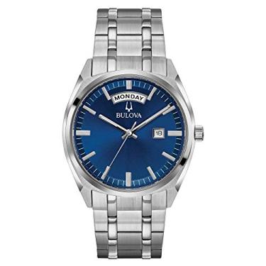 Imagem de Relógio masculino Bulova Classic Surveyor, ponteiros luminosos, 39 mm