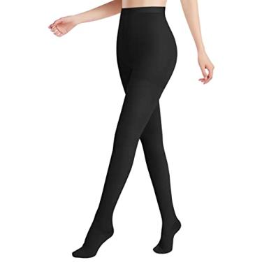 Imagem de DCCDU Meia-calça de compressão médica para mulheres e homens, suporte de compressão gradiente suporte firme 20-30 mmHg tratamento inchaço, varizes, edema (nível superior)