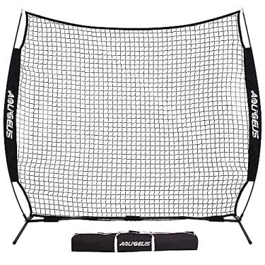 Imagem de AOLIGEIJS Rede De Barreira Esportiva, Rede Esportiva, Rede De Proteção De Barricada, Perfeita Para Beisebol, Softball, Futebol, Basquete, Lacrosse (7X7Ft-Preto)