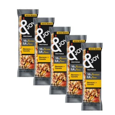 Imagem de Kit 5 Barra de Proteína Protein Nuts &Joy Banana e Canela com 35g