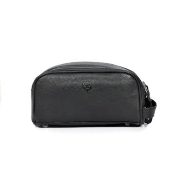 Imagem de Bolsa de viagem para higiene pessoal Aaron Leather Goods Premium Leath