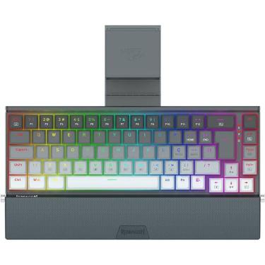 Imagem de Teclado Redragon K641g Gw Rgb Shaco 65% Suporte Para Celular