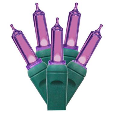 Imagem de Dalla Costa Luzes de Natal, 5 metros, 50 contagens, fio verde, mini luzes de Natal, certificadas UL, à prova d'água, T5, luzes de Natal transparentes para decoração de Natal em ambientes internos e