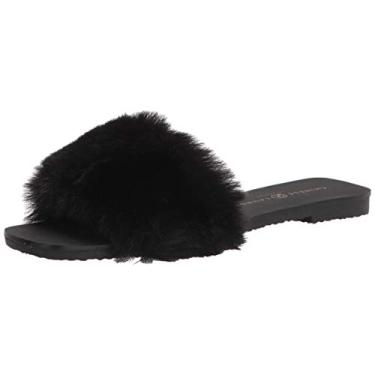 Imagem de Chinese Laundry Sandália feminina Madonna Slide, Preto, 35