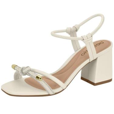 Imagem de Sandália Feminina Salto Bloco Elegante Conforto Beira Rio