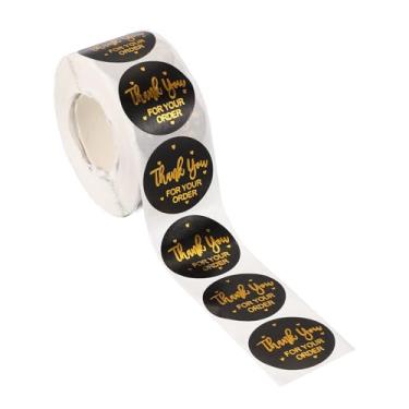 Imagem de PATIKIL 500 adesivos de agradecimento, etiquetas autoadesivas redondas de 2,5 cm, rolo pequeno de adesivos de agradecimento para caixa de selagem de pequenas empresas, obrigado pelo seu pedido Estilo7