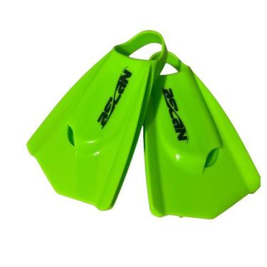 Imagem de Nadadeira Aslan Pro 1 Pé De Pato Natação, M - 38/39 BR, Verde limão