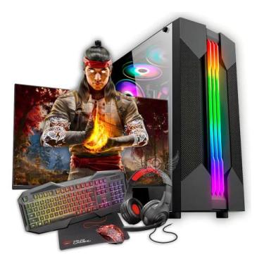 Imagem de Pc Gamer Montado 32gb Ddr4 Ryzen /completo/ Ssd/ + Jogos + monitor 21 