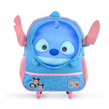 Imagem de Mochila Rodinhas Stitch Disney Infantil Escolar Resistente Unissex, Ún
