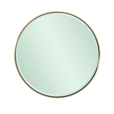Imagem de Espelho redondo Broidy - verde esmeralda