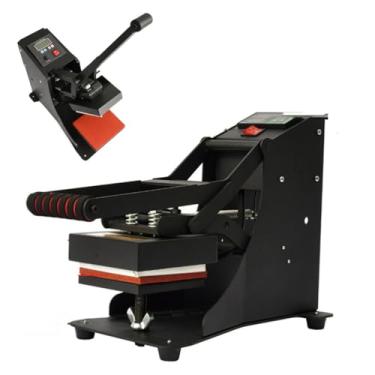 Imagem de 110V,HYZHANHONG Máquina Mini Prensa Térmica 12 * 12CM 500W, Pequena Prensa de Sublimação para T-Shirts, Chapéus, Bolsas, Projetos de Personalização DIY