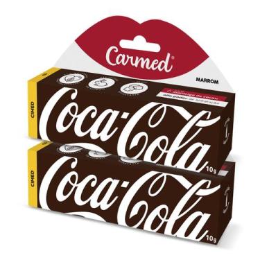 Imagem de Kit 2 Und Hidratante Labial Carmed Coca-Cola Marrom 10g - Cimed