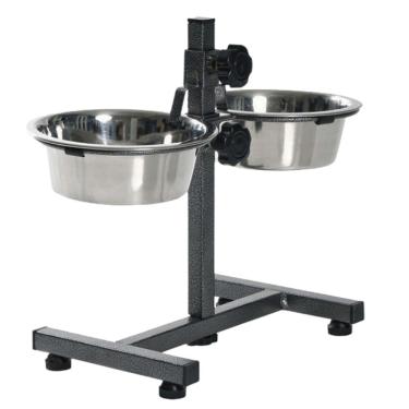 Imagem de Comedouro Duplo Ajustável 1,9 Litros - 99673 - American Pets