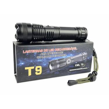 Imagem de Lanterna Tática Led T9 Recarregável Alta Intensidade - Cmik