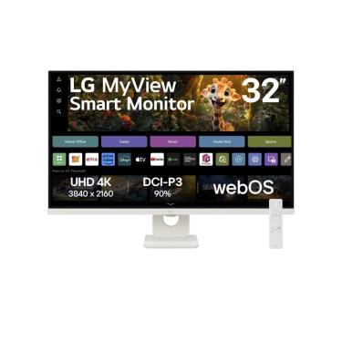 Imagem de Monitor LG MyView Smart 32SR73U-W Tela UHD 4K 32", WebOS, ThinQ Home, Air Play, Screen Share, Bluetooth