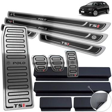 Imagem de Soleira Descanso Pedaleira Manual Polo Tsi 18 19 20 Preto AR