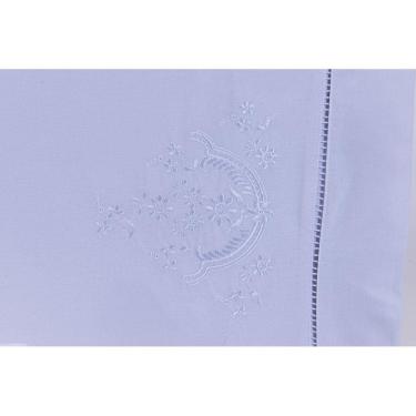 Imagem de Jogo De Lençol Cama Viúva 100% Algodão 200 Fios 3 Pçs Branco