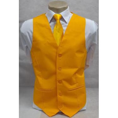 Imagem de Colete Social Adulto em Oxford - Amarelo Ouro - COD: KS841 - Império d