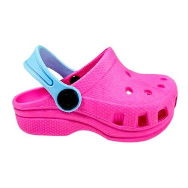 Imagem de Sandália Babuche Infantil Rosa Pink Flexível para Meninas - WeeKids