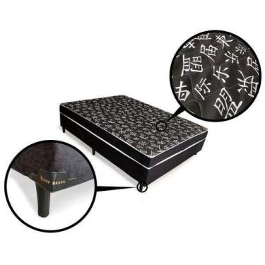 Imagem de Cama Box Casal Conjugada Ortopédico (5cm) Colchão Dos Sonhos