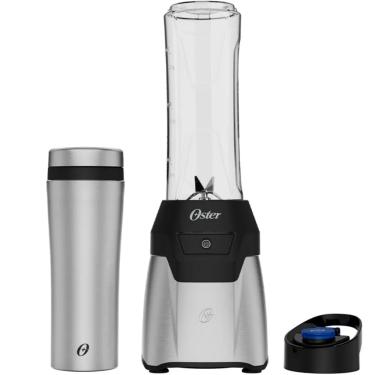 Imagem de Liquidificador Blender Mixer Portatil 2 Jarras 700W Oster Inox 220V