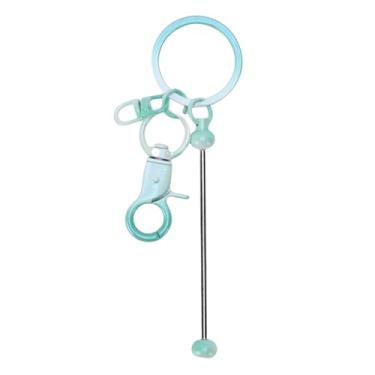 Imagem de GLOGLOW Kit de Confecção de Chaveiros 24 Unidades de Barras de Chaveiro Com Miçangas Em Massa, Metal Resistente, Elegante, Fácil de Montar Kit de Confecção de para Decoração de Mochila, Presentes Personalizados, Lembrancinhas de Festa (Tipo 7 Verde)