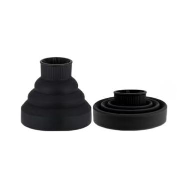 Imagem de Difusor de Cachos, Difusor de Ar para Secador em Silicone Adaptador Definidor de Cachos Retrátil Universal, Perfeito para Levar Na Bolsa Ou em Viagens(Preta)