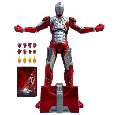 Imagem de Bonecos de ação HiPlay ZD Toys Iron Men MK5, escala 1/10, 18 cm