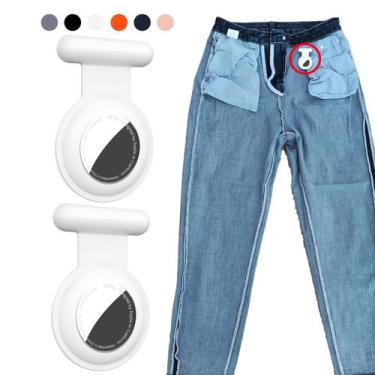 Imagem de Compatível com Airtag Tracker, suporte de silicone oculto GPS Kid Airt