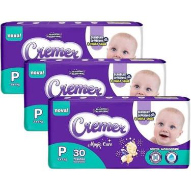 Imagem de Fralda Cremer Magic Care Jumbinho - Kit com 3 pacotes - Tam P - 90 Uni