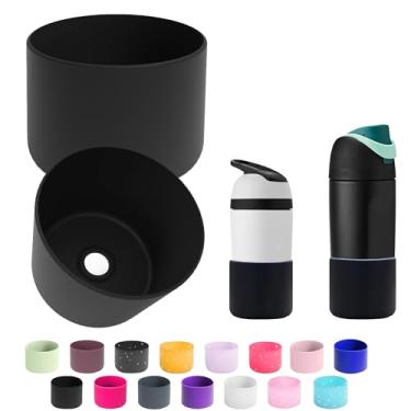 Imagem de 2 peças de bota de silicone para garrafa de água Owala 14/453.6 g 680.4 g 947.2 g 1,134.0 g, protetor de amortecedor inferior de manga protetora antiderrapante para garrafas de água FreeSip, Twist e