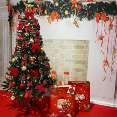 Imagem de Árvore de Natal 150 cm 400 Galhos Super Cheia decorada completa Grande