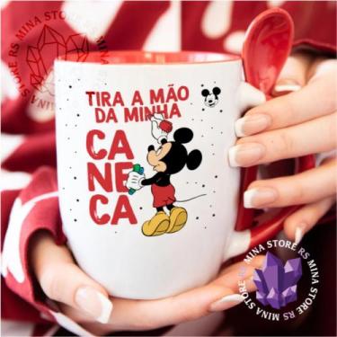 Imagem de Caneca de Cerâmica Várias Cores Tira a Mão Mickey - Mina Store, Fundo 