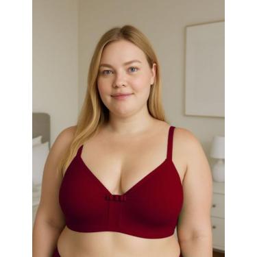 Imagem de Sutiã Plus Size sem Bojo Reforçado Sustentação Resistente - c6 JOSI - 