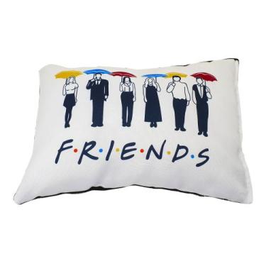 Imagem de Almofada Preta Friends Série Decoração Geek Presente Fãs - GMH