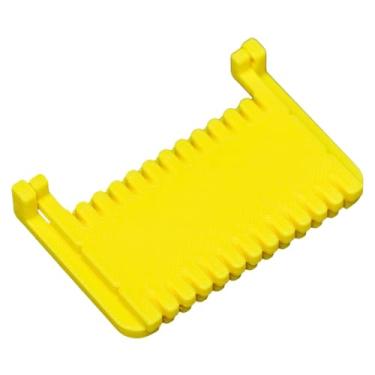 Imagem de Esquirla Régua de costura com trava de borda, gabarito de costura, modelo de costura, ferramentas leves e confiáveis ​​para uso doméstico, guia de polegar com, Amarelo