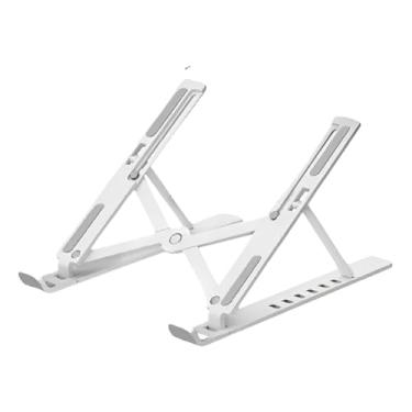 Imagem de Suporte Ajustável para Notebook, Alumínio e ABS, 6 Níveis de Altura, Dobrável e Portátil, Base Antiderrapante