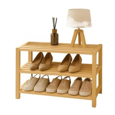 Imagem de Sapateira de Madeira Pinus 3 Prateleiras – Organizador Multifuncional para Sapatos, Livros e Brinquedos