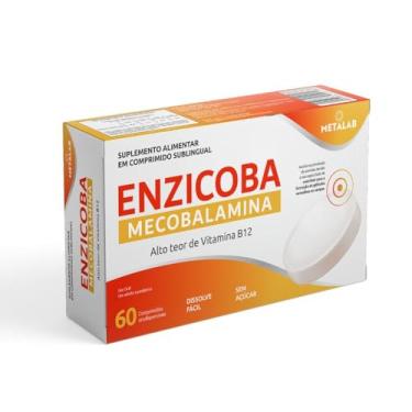 Imagem de Vitamina B12 Ativa com Alta Absorção ENZICOBA Metalab com 60 Comprimidos Orodispersíveis Sem Açúcar e Sem Lactose