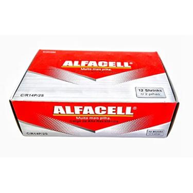 Imagem de Alfa Pilhas Alcalinas C Média, 1.5V, 24 Unidades, Longa Duração