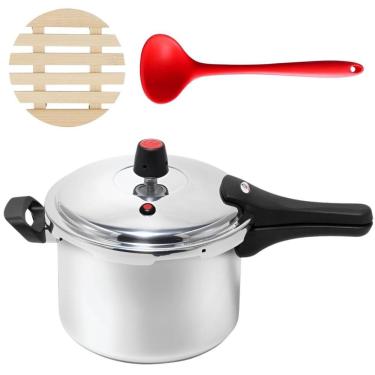 Imagem de Panela De Pressão 3L Fechamento Externo + Descanso + Concha