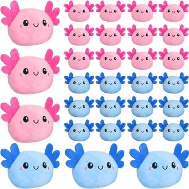 Imagem de Brinquedos de lembrancinhas de pelúcia Axolotl, 24 peças, presente de 