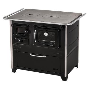 Imagem de Fogão A Lenha Hidro Prime Box N2 Direito Preto Com Forno