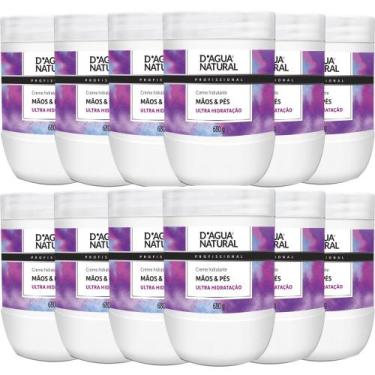 Imagem de 12 Creme Desodorante Hidratante Mãos Pés 680G D'agua natural - D'Água 