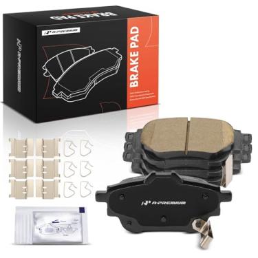 Imagem de A-Premium Conjunto de pastilhas de freio a disco de cerâmica traseiras compatível com modelos Nissan - Sentra 2020 2021 2022 2023 2024, 4 peças