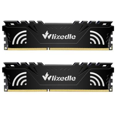 Imagem de Wlizedle Memória de desktop DDR3 RAM 16GB (2 x 8 GB) 1600MHz CL11 DIMM PC3-12800 240 pinos 1,5V 2Rx8 Dual Rank Channel Non-ECC Unbuffered PC Computer RGB Sdram Sticks Módulo Upgrade (preto)